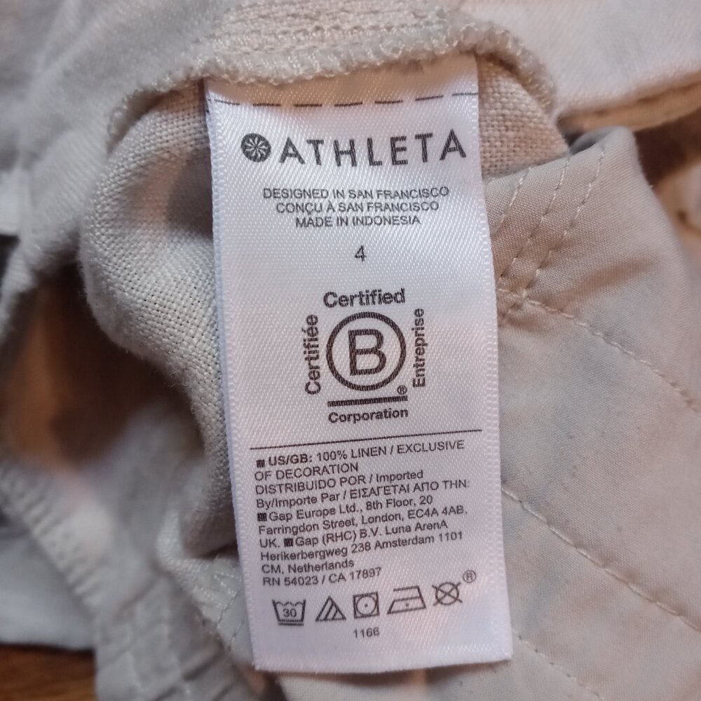 ATHLETA Voyager Linen Pant in undyed (sz4) - Picture 12 of 14
